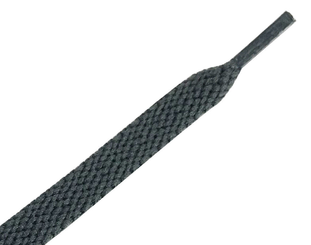 
  
flat athletic shoe laces dark grey


